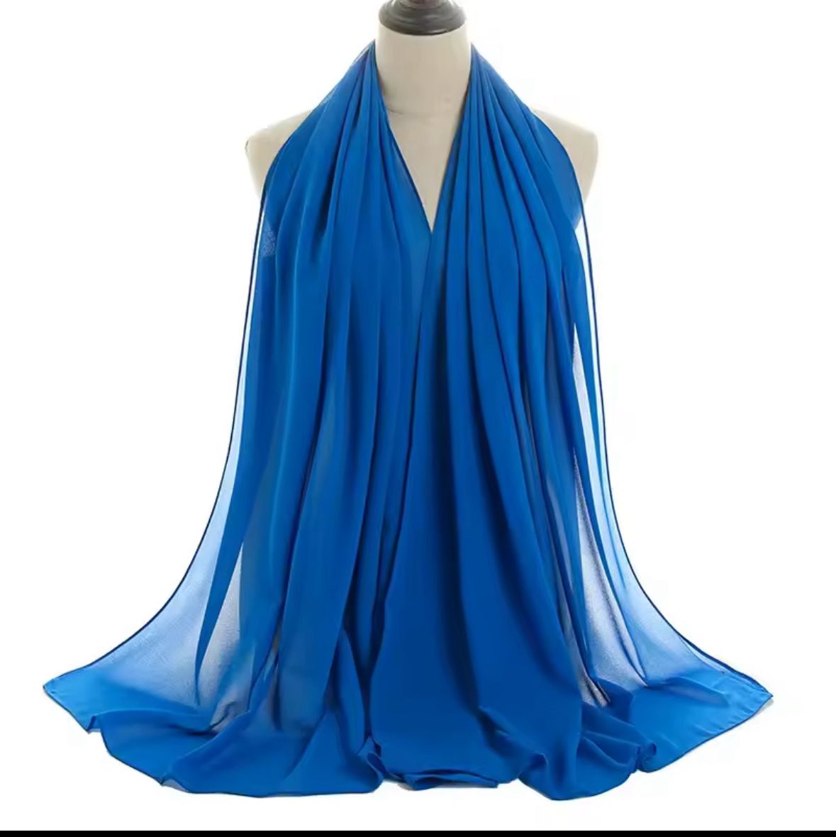 PREMIUM GEORGETTE HIJAB - AEGEAN BLUE - Cameo