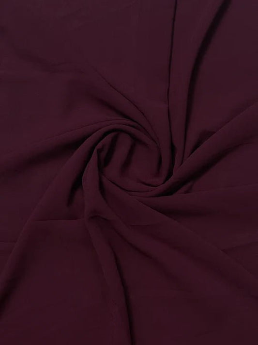 PREMIUM GEORGETTE HIJAB - BURGUNDY - Cameo