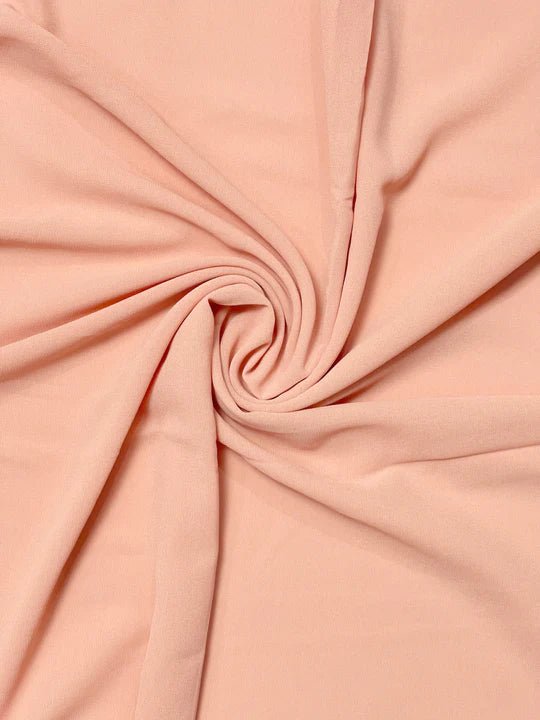 PREMIUM GEORGETTE HIJAB - CREAMY PEACH - Cameo