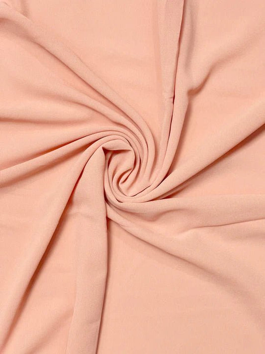 PREMIUM GEORGETTE HIJAB - CREAMY PEACH - Cameo