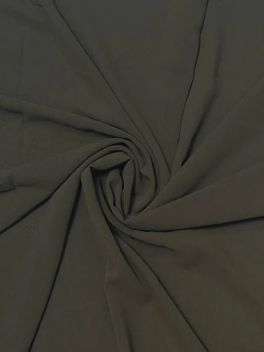 PREMIUM GEORGETTE HIJAB - DEEP OLIVE - Cameo