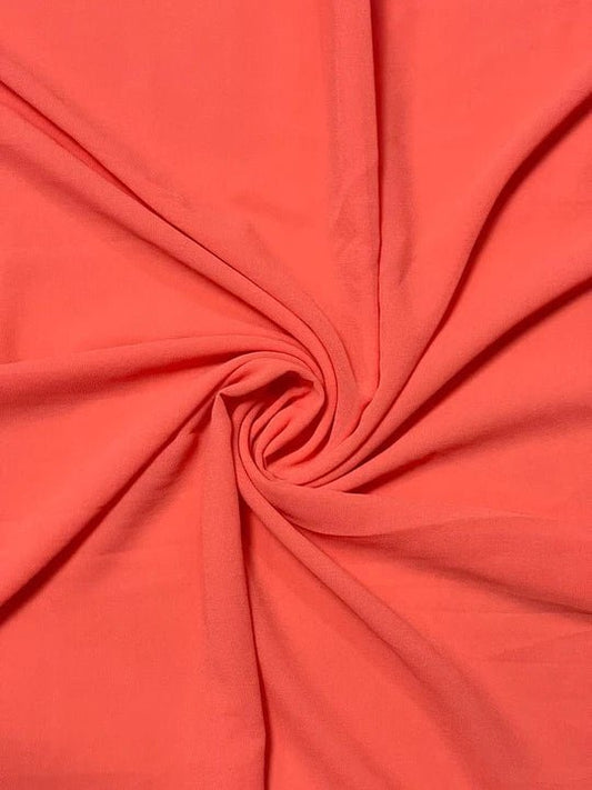 PREMIUM GEORGETTE HIJAB - NEON PEACH - Cameo