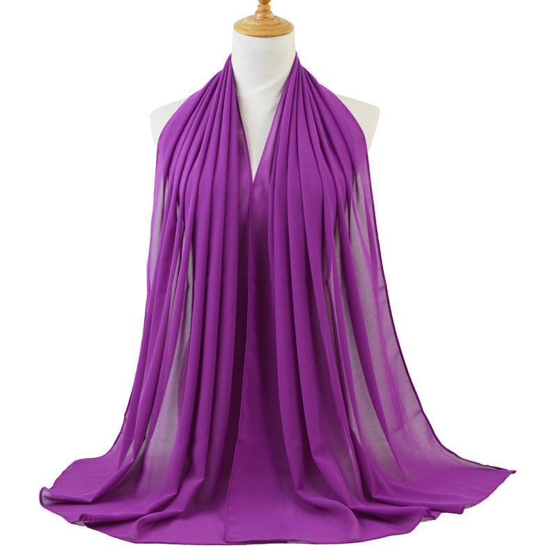 PREMIUM GEORGETTE HIJAB - PLUM PRPLE - Cameo
