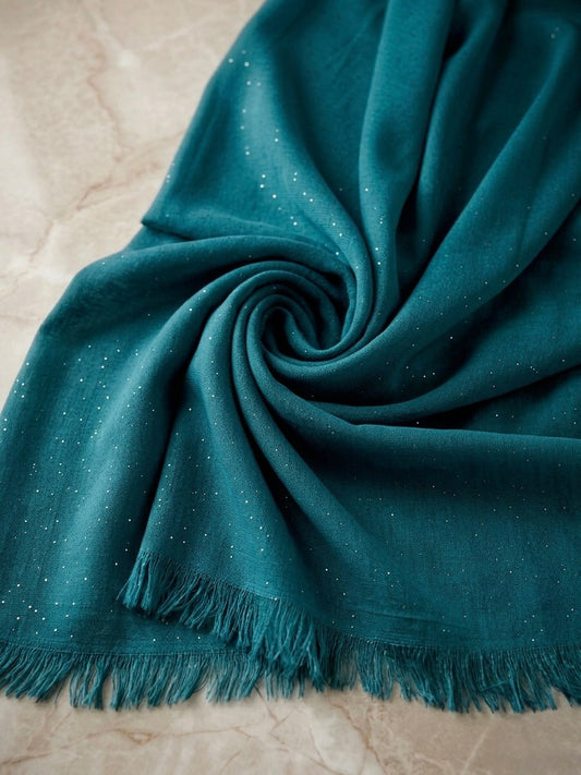 Premium Glittered Lawn Hijab - Cameo