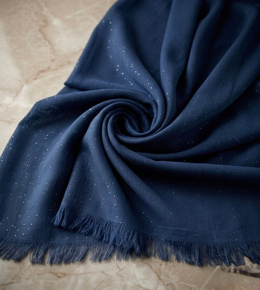 Premium Glittered Lawn Hijab - Cameo
