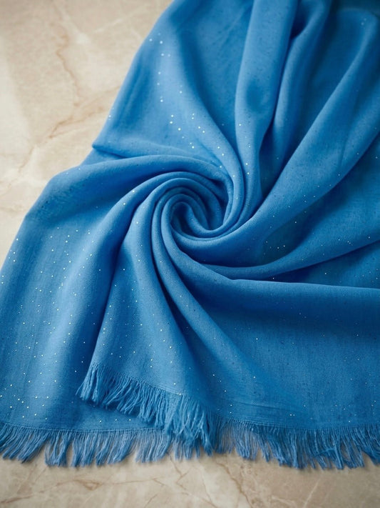 Premium Glittered Lawn Hijab - Cameo