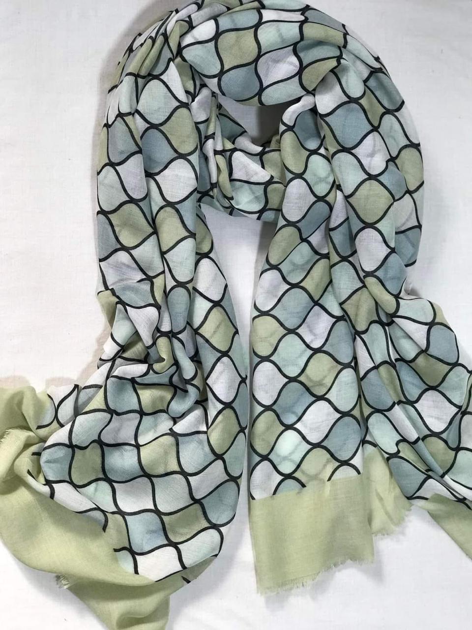 Printed Lawn Hijab - Crosscheck - Cameo