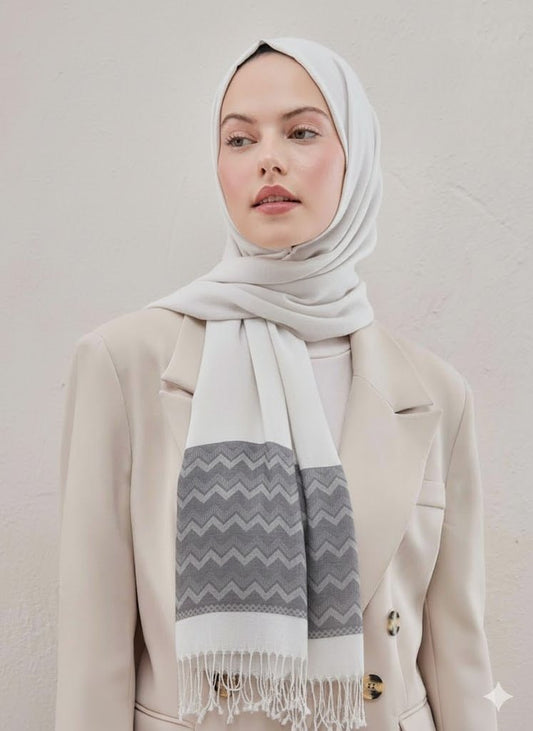 Printed Pashmina Hijab - Cameo