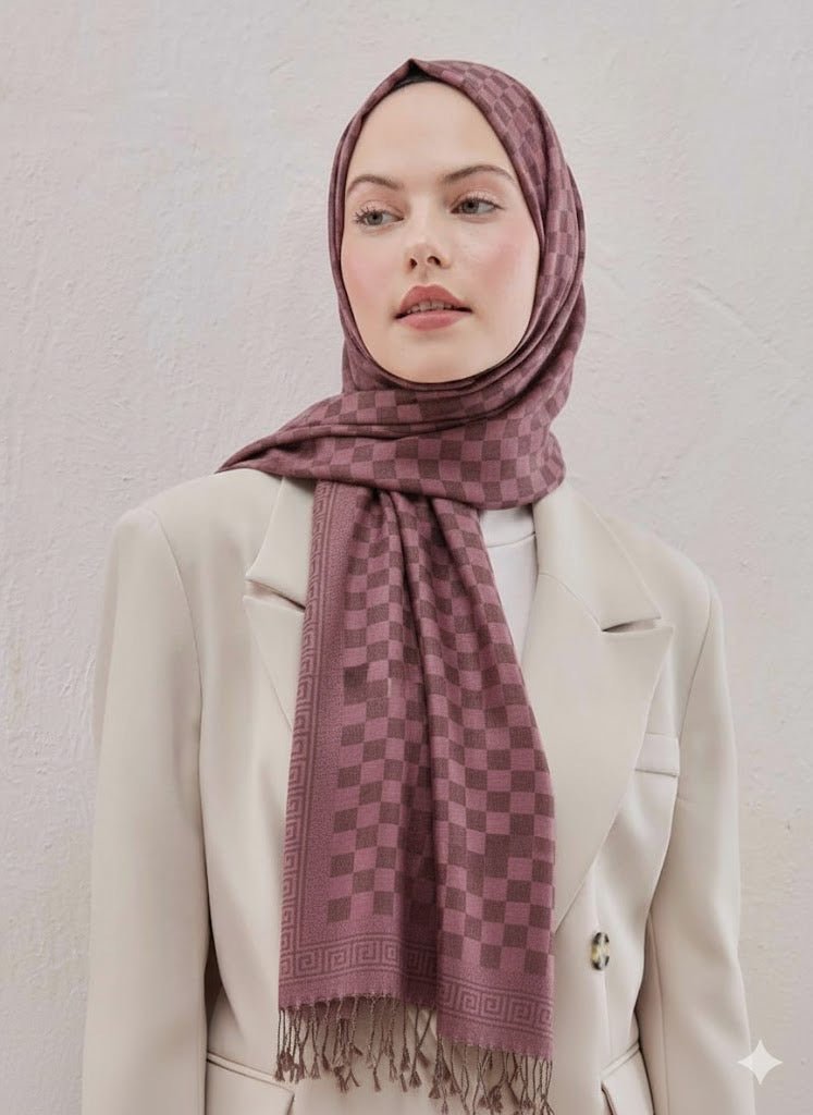 Printed Pashmina Hijab - Cameo