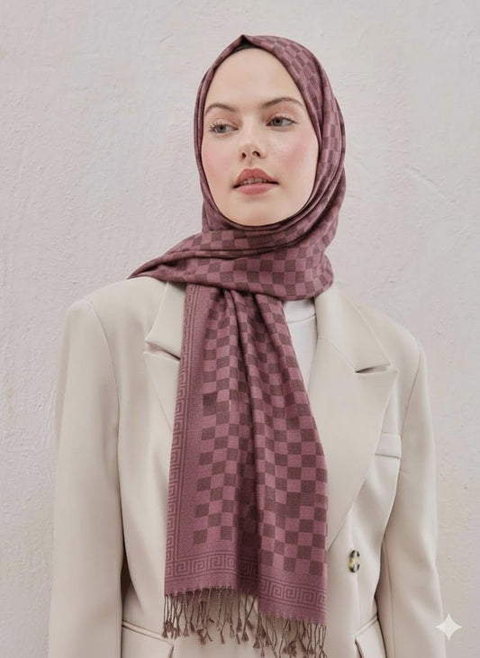 Printed Pashmina Hijab - Cameo