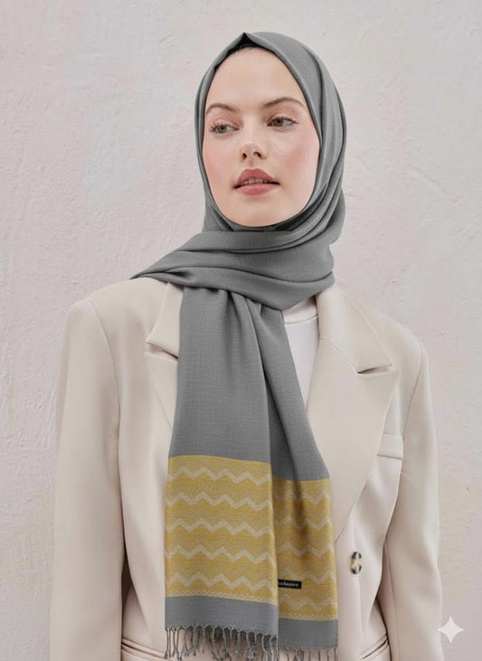 Printed Pashmina Hijab - Cameo