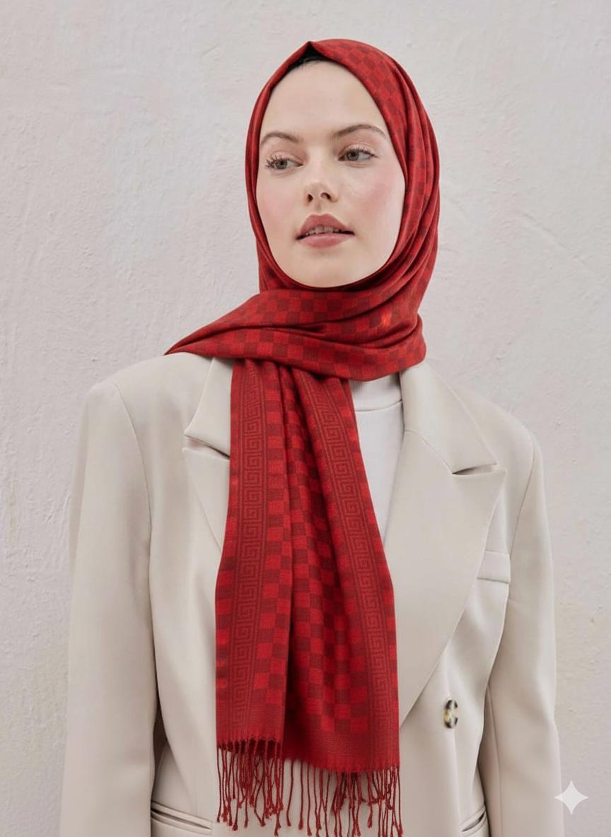 Printed Pashmina Hijab - Cameo