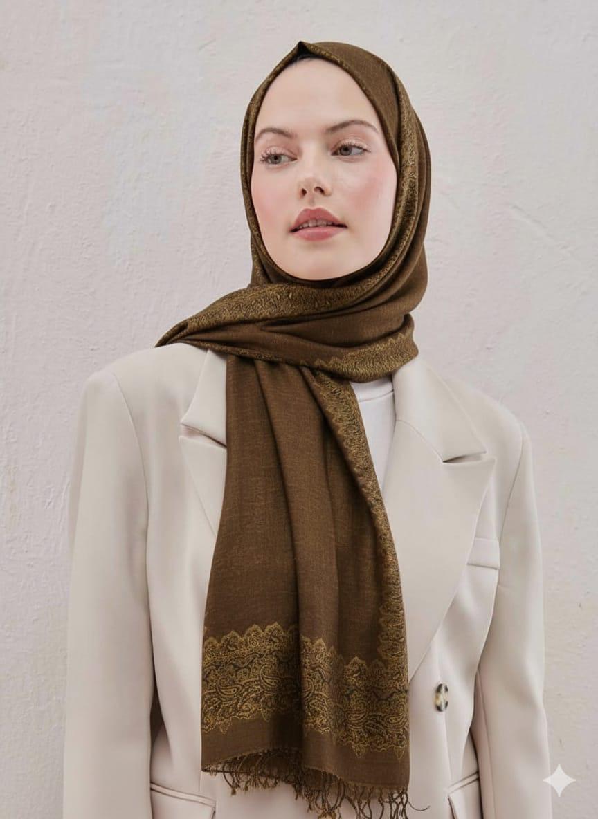 Printed Pashmina Hijab - Cameo