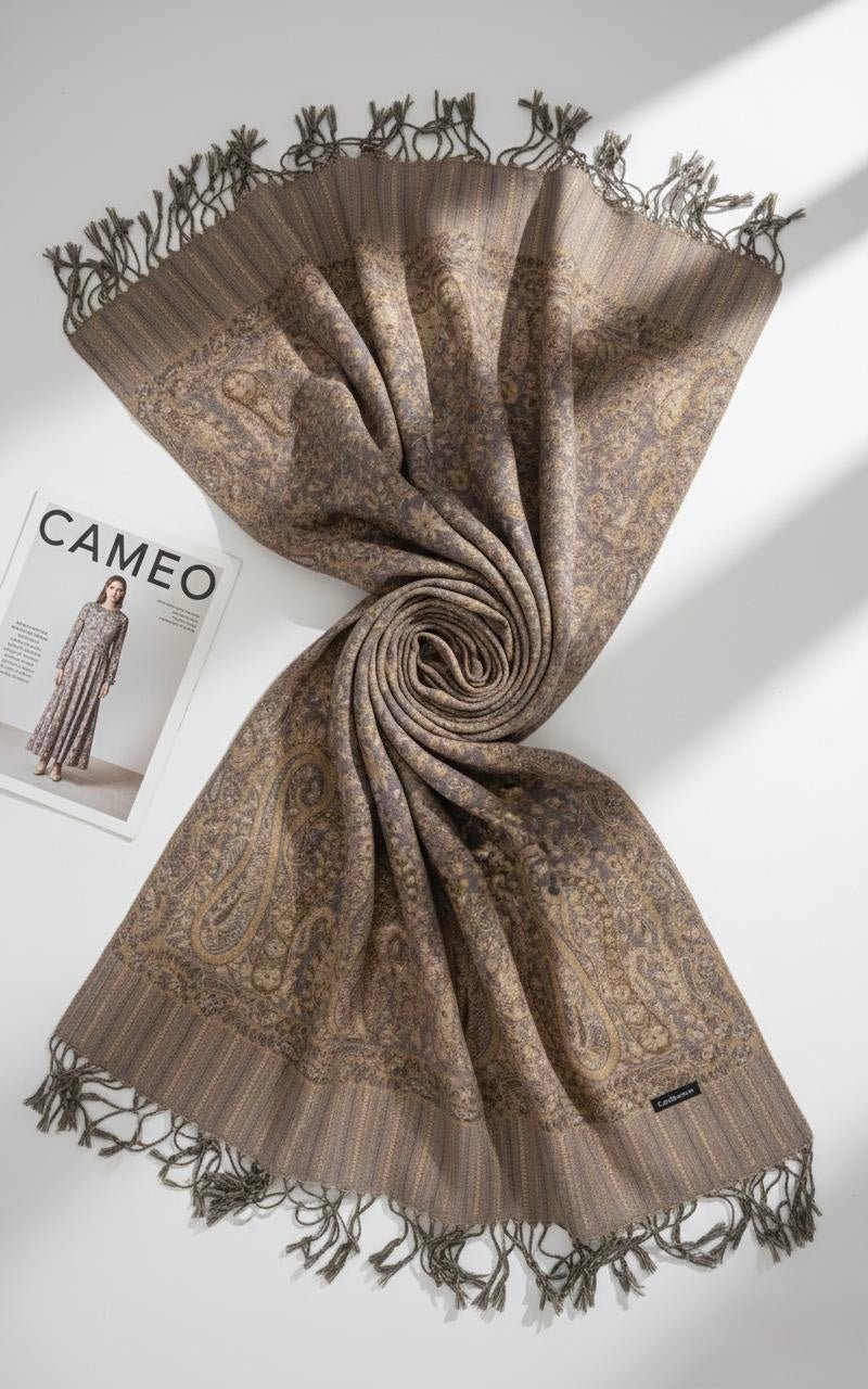 Printed Pashmina Hijab - Pinterest Inspired - Cameo