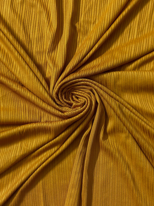Ribbed jersey Hijab Mustard - Cameo