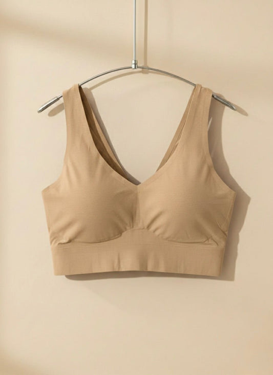 Sexy Push - Up Ice Silk Bra – Seamless & Comfortable - Cameo