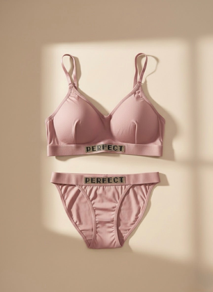 Soft Light Padded Bra Set – Imported Malae Fabric (Free Size M/L ) - Cameo