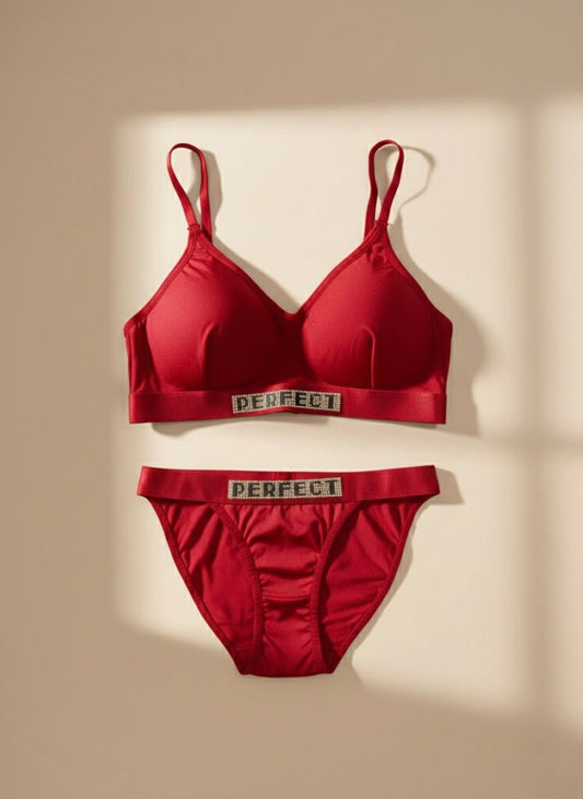 Soft Light Padded Bra Set – Imported Malae Fabric (Free Size M/L ) - Cameo