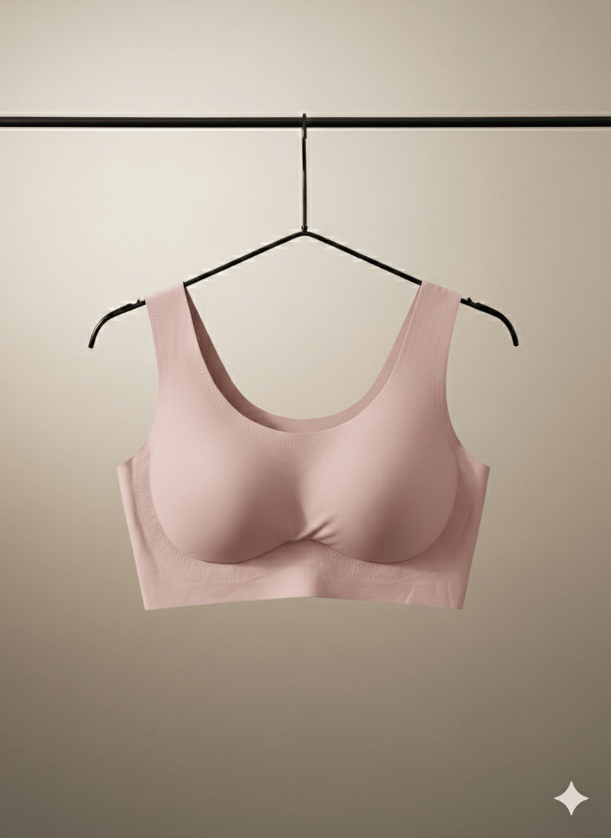 Soft Nylon Padded Bra – Smooth & Comfortable Everyday Fit - Cameo