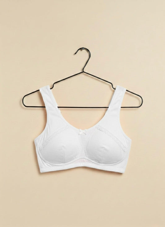 Stylish Teenage Lace Bra (Lightly Padded & Removable Pads) – Age 16–22 - Cameo