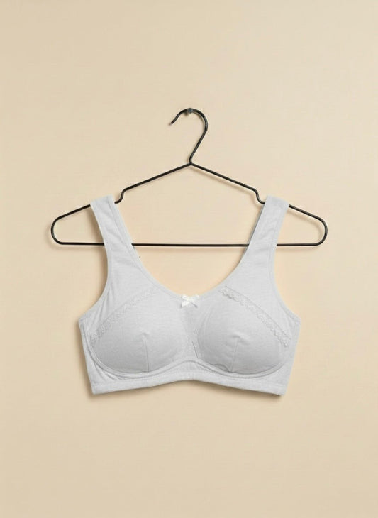 Stylish Teenage Lace Bra (Lightly Padded & Removable Pads) – Age 16–22 - Cameo