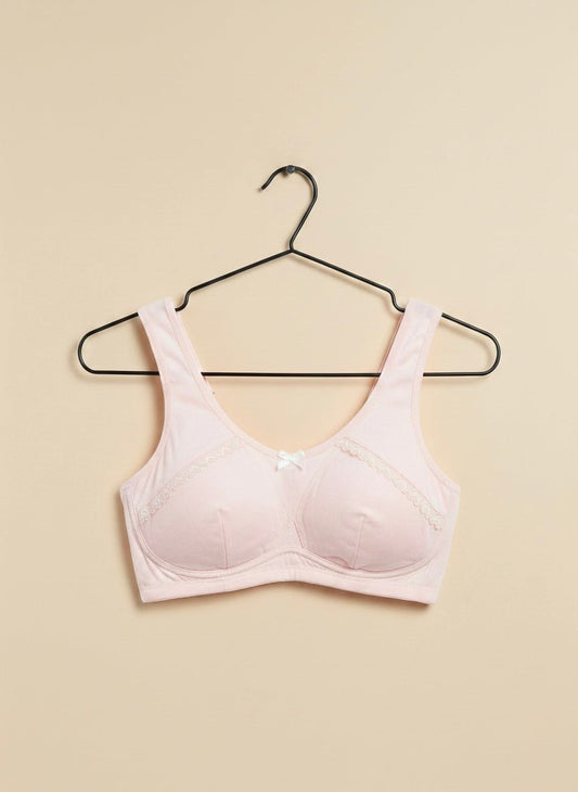 Stylish Teenage Lace Bra (Lightly Padded & Removable Pads) – Age 16–22 - Cameo