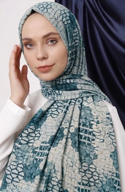 Tarkashi Summer Lawn Hijab - Cameo
