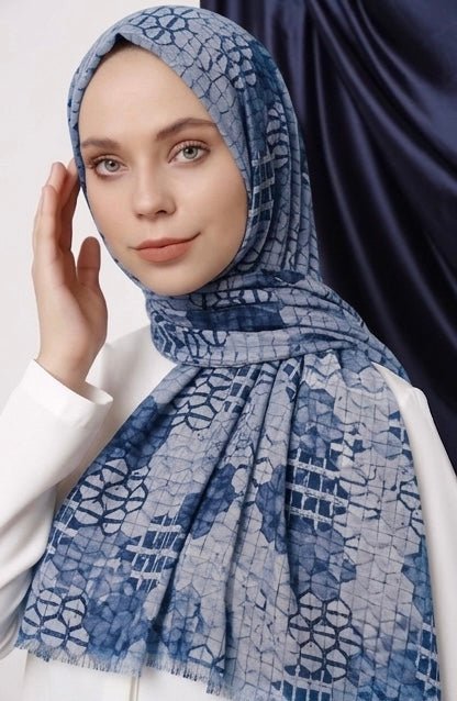 Tarkashi Summer Lawn Hijab - Cameo