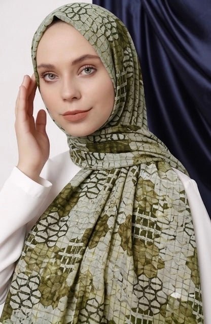 Tarkashi Summer Lawn Hijab - Cameo