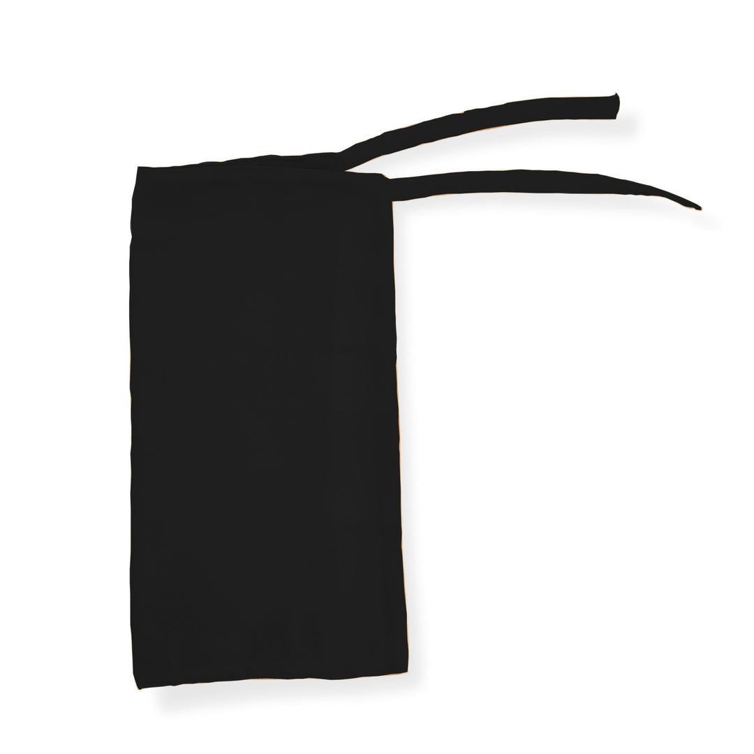 Tie Back Half Niqab - Black - Cameo