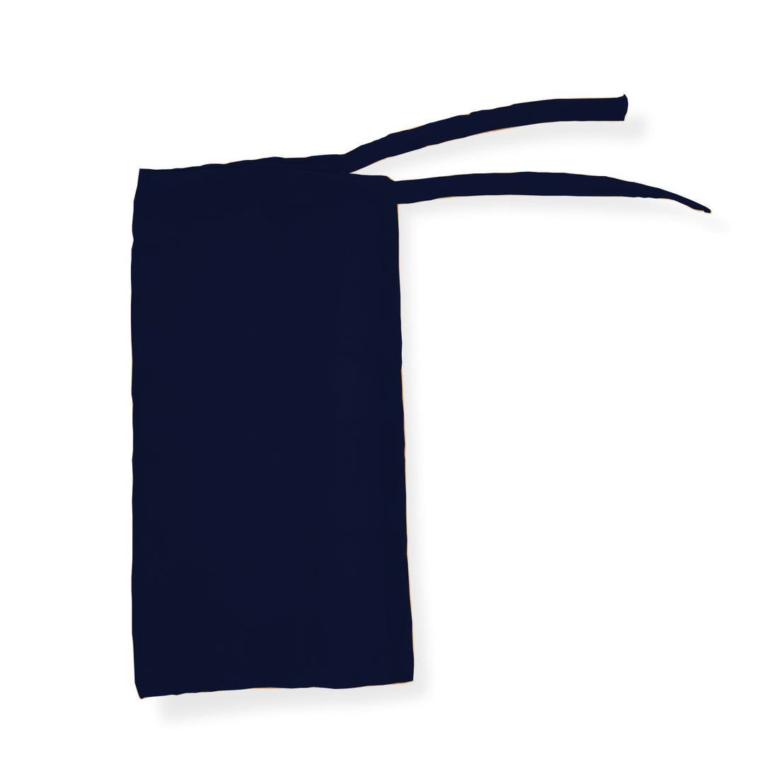 Tie Back Half Niqab - Navy Blue - Cameo