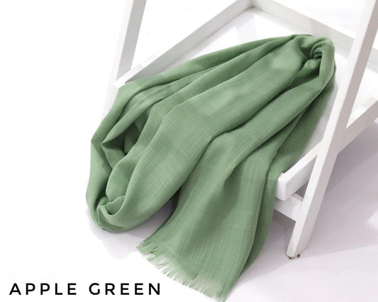 Turkish Lawn Hijab Apple Green - Cameo