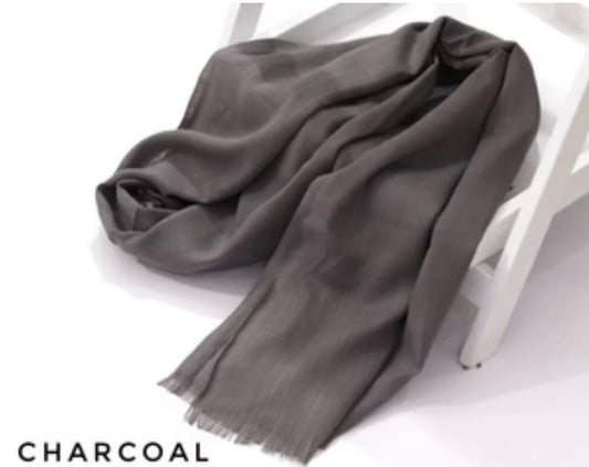 Turkish Lawn Hijab Charcoal - Cameo