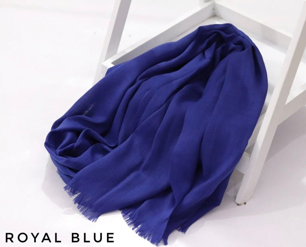 Turkish Lawn Hijab Royal Blue - Cameo
