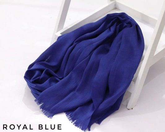 Turkish Lawn Hijab Royal Blue - Cameo