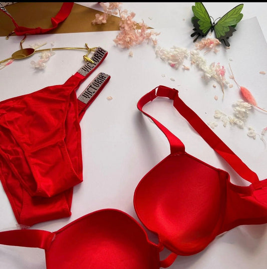 Victoria Secret Push Up Bra Set - Cameo