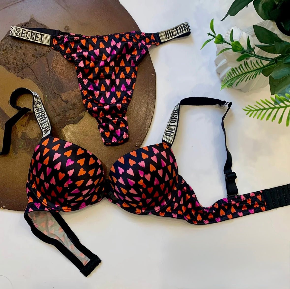 Victoria Secret Push Up Bra Set - Cameo