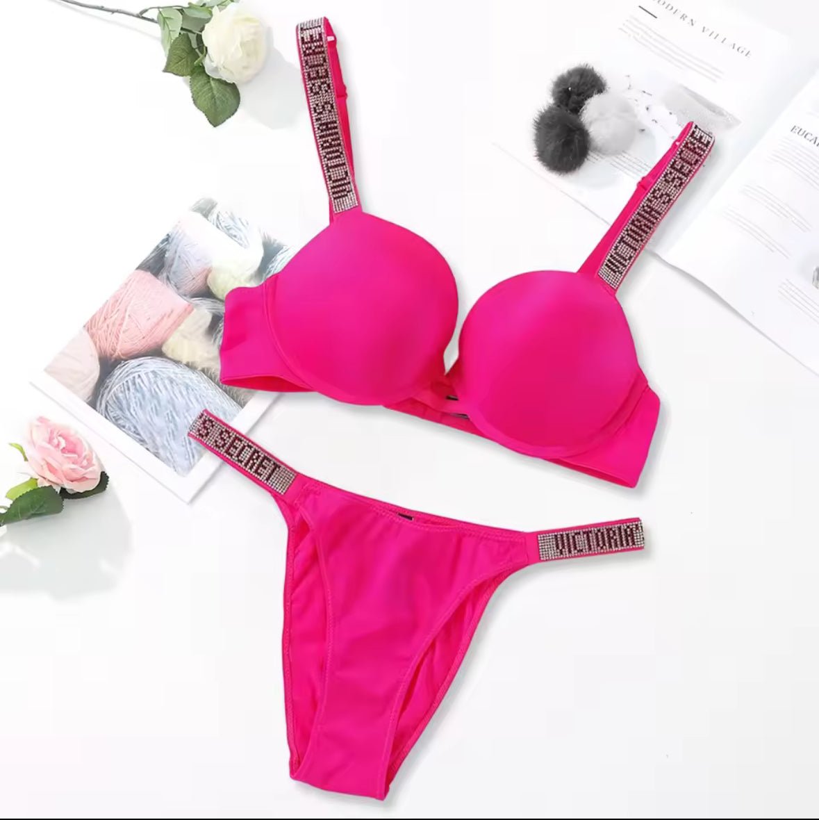 Victoria Secret Push Up Bra Set - Cameo