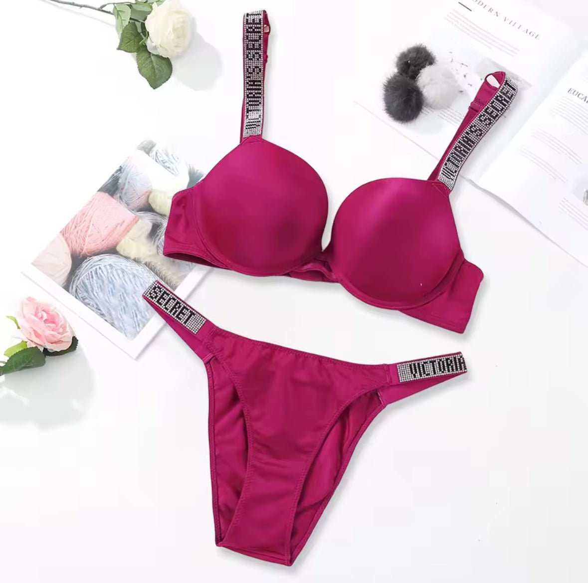 Victoria Secret Push Up Bra Set - Cameo