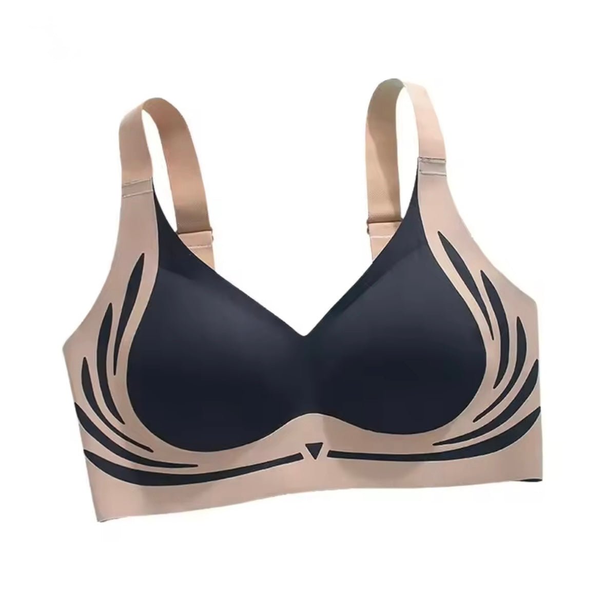 Women’s Super Gather Wireless Push - Up Bra – Soft Support & Anti - Sagging - Cameo