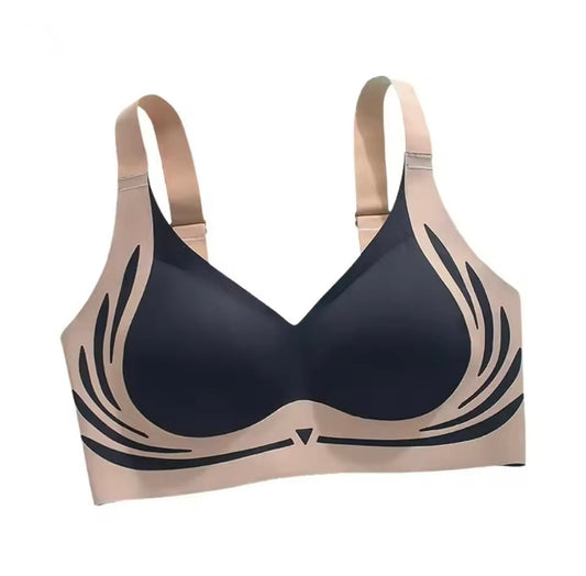 Women’s Super Gather Wireless Push - Up Bra – Soft Support & Anti - Sagging - Cameo