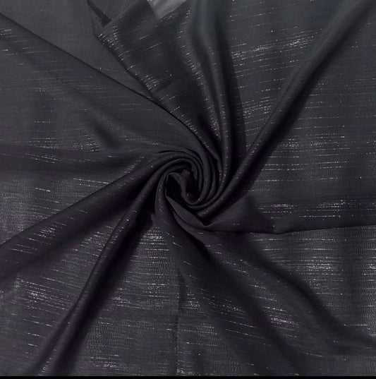 Zari Georgete Hijab - Black - Cameo