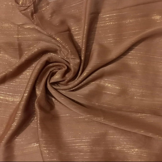 Zari Georgette Hijab - Brown - Cameo