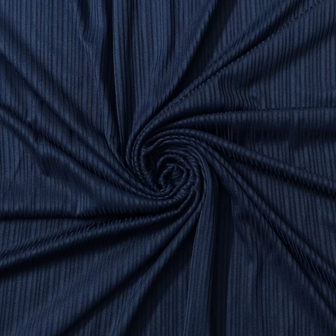 Ribbed Jersey Dark Blue