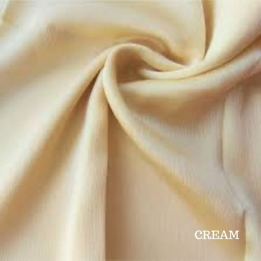 Crinkle Silk Cream - Cameo