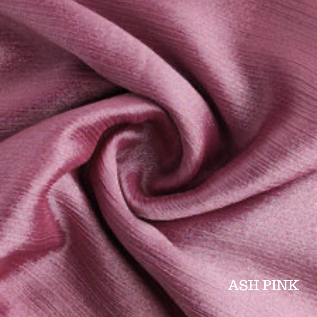 Crinkle Silk Hijab Ash Pink - Cameo