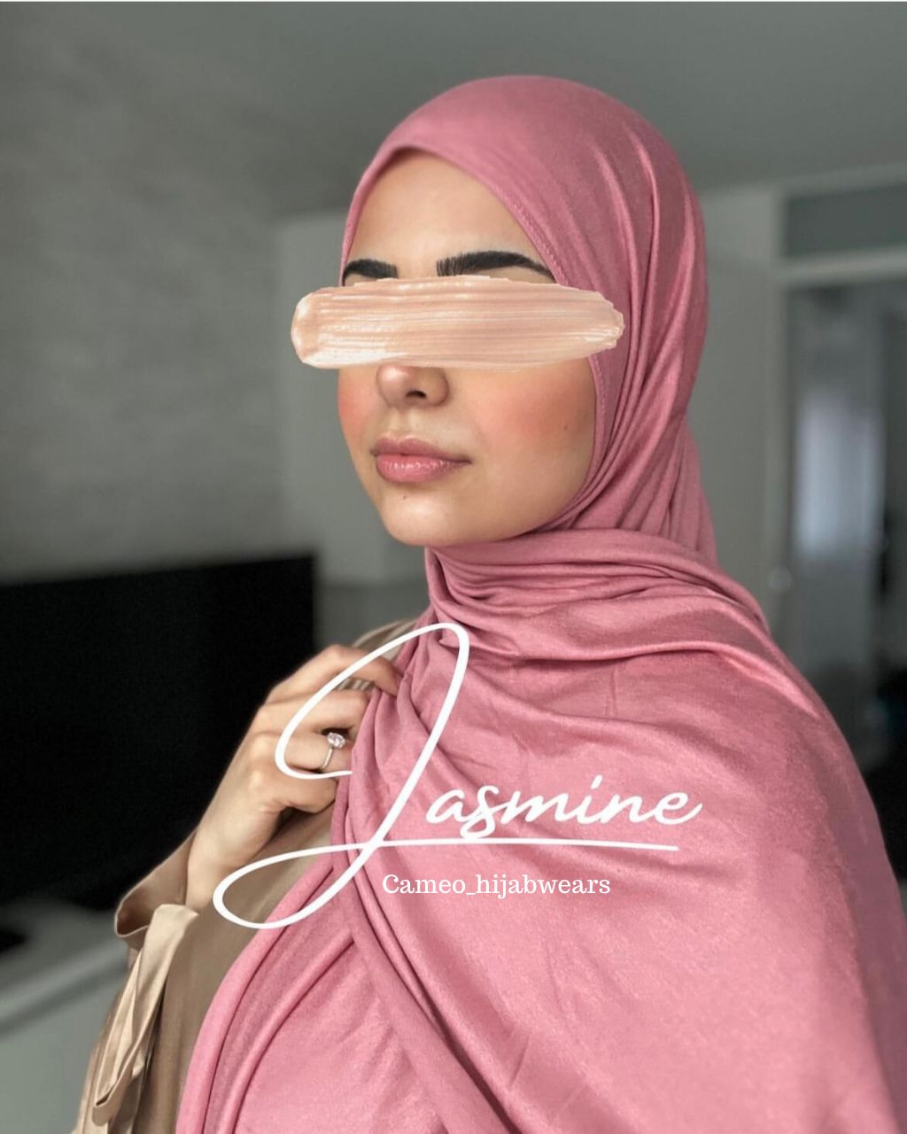 Jersey Hijab Jasmine - Cameo