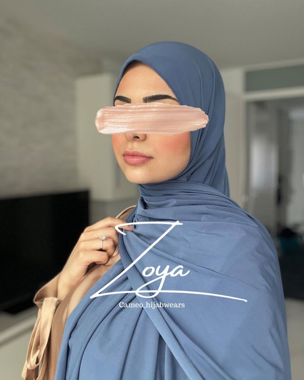 Jersey Hijab Zoya - Cameo