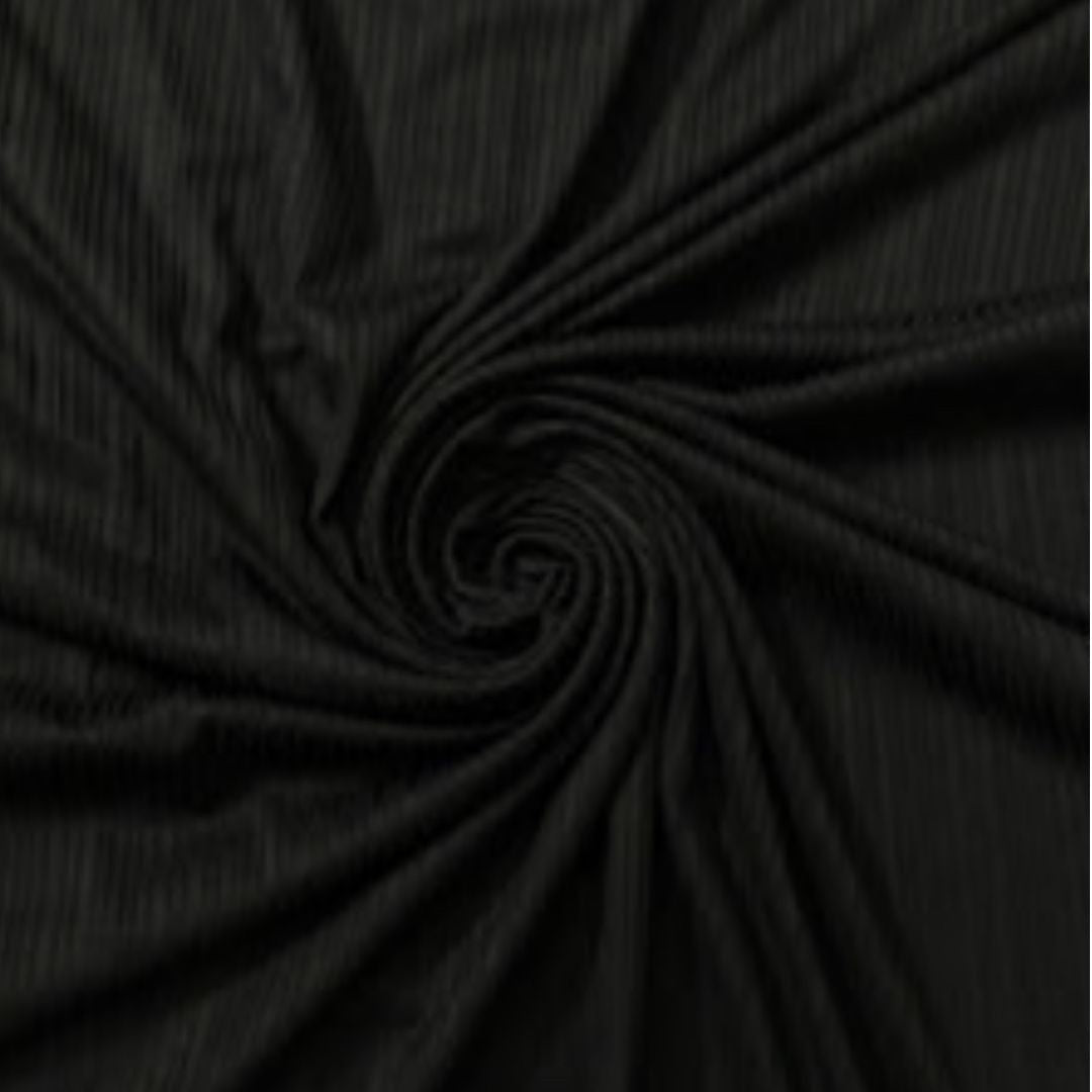 Ribbed Jersey Black - Cameo