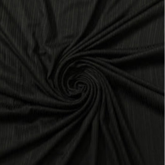 Ribbed Jersey Black - Cameo
